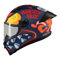 Capacete Axxis Fenix Angry Face C5 - Fechado - Tamanho L - Matt