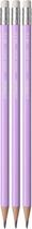 Lapis Grafite Stabilo Swano Pastel HB-2 - Roxo (3 Unidades)