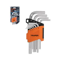 Kit de Llave Allen Hexagonal Truper 15536 1.5MM-10MM 10 Piezas