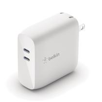 Carregador de Parede Belkin Boost Charge WCH003DQWH Dual USB-C 68W - Branco