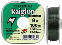 Linha Monofilamento Marine Sports Super Raiglon 9LB 0.500MM - 100M