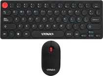 Teclado e Mouse Sem Fio Satellite AK-6012G Preto (Espanhol)