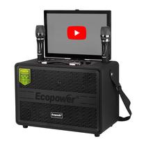 Caixa de Som Ecopower EP-S201 - USB/SD - Bluetooth - 80W - com Tela - 6.5" - Preto