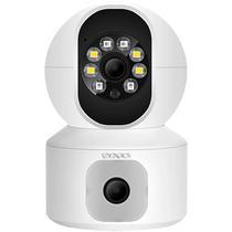 Camera IP Satellite A-CAM001 2 Lentes HD 2 MP/Wi-Fi/Microsd/360 - Branco