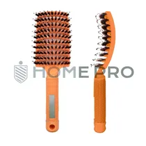 Escova de Pentear Cabelo e Desembaraçar Raquete Profissional - Laranja