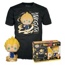 Funko Pop Dragon Ball Z Majin Vegeta Glow + Tees Bundle *XL* 72670