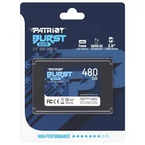 SSD Patriot Burst Elite, 480GB, 2.5", SATA 3, Leitura 450MB/s, Gravação 320MB/s, PBE480GS25SSDR