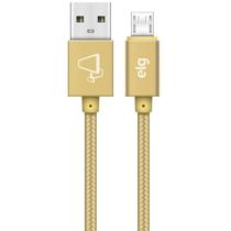 Cable Micro Elg M510BG 1M 2.4A NYL Dorado