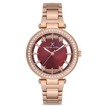 Relógio Analógico Feminino Daniel Klein DK.1.12681-2 Premium Ladies / Pulseira de Aço Inoxidável - Rose Gold