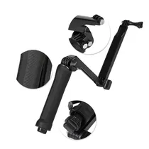 Tripé Dobrável 4LIFE Versaflex Colletion Monopod Selfie 3-Way Stick FL1191 para Camera de Açao Gopro - Preto