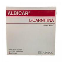 L-Carnitine Albicar 5ML X 5 Ampolas Casasco