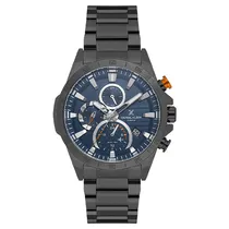 Relogio Analógico Masculino Daniel Klein DK.1.13992-4 Exclusive Gent / Pulseira de Aço Inoxidável - Preto/Azul