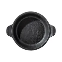 Fuente Redonda Con Asas Wilmax Slatestone WL-661141/A 18.5 X 15 CM Negro