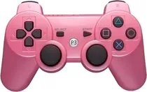 Controle Sem Fio Play Game Doubleshock para PS3 - Rosa
