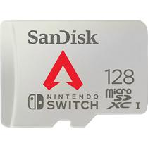 Cartão de Memória Micro SD Sandisk Nintendo Apex 100-90MB/s 128 GB (SDSQXAO-128G-GN6ZY)