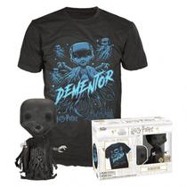 Funko Pop Harry Potter Dementor Glow + Tees Bundle *LG* 73130