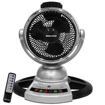 Ventilador Megastar YF-302C 9" 3 Pas 35 Watts 220V ~ 50/60 HZ - Preto/Prata