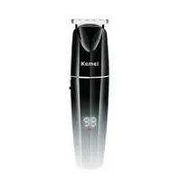 Corta Cabelo Aparador Kemei KM-880 Recarregavel USB - Preto