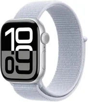 Apple Watch S10 (GPS) Caixa Alumínio Silver 42MM Pulseira Sport Loop Blue Cloud MWWD3LW