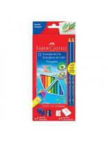 Faber Castell Lapiz Caja Carton 12+2 Colores Rojo