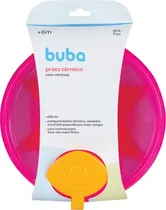 Pratinho Térmico com Ventosa Rosa - Buba 6174