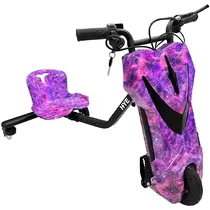 Triciclo Elétrico Hye TR02 8.5" Bluetooth/Speaker - Purple Galaxy