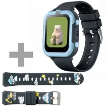 Smartwatch Blulory U88 Kids com 4G/GPS - Cinza/Azul + Pulseira
