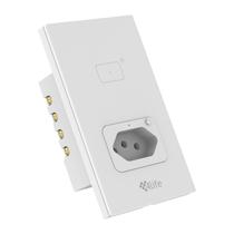 Interruptor Smart de Parede 4LIFE FLT11GWW 1GANG/Wifi + Socket - White