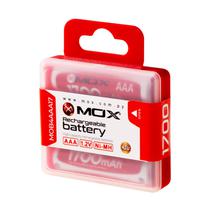 Pilha Mox Recarregavel MOB4AAA1700 com 4 Pilhas AAA / 1700MAH