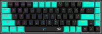 Teclado Redragon K631RGB-Pro-BG Castor Pro Sem Fio - Preto/Menta (Ingles)