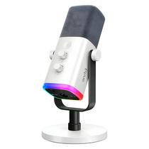 Microfone Dinamico Fifine AM8W 48KHZ RGB - Branco