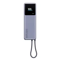 Carregador Portátil Xiaomi 165W Power Bank PB1165M BHR9361GL - 10000MAH - USB Tipo-C - Cinza