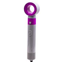 Modelador de Cachos / Secador de Cabelo Eletrico BBY-100 5 Em 1 / 600W / Bivolt - Cinza/ Roxo