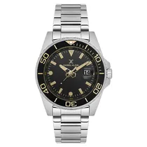 Relogio Analógico Masculino Daniel Klein DK.1.13990-5 Premium Gent / Pulseira de Aço Inoxidável - Prata/Preto