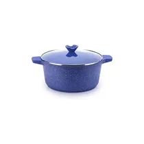 Balzano Diecast Alum Saucepot With Glass Lid 24CM