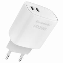 Carregador Tomada Ecopower EP-7026 2 Type-C - Branco