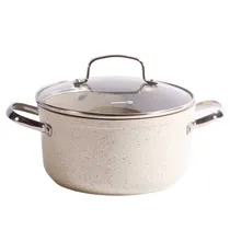 Olla Korkmaz de Granito Cor Crema 5L