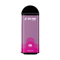 Vape Descartavel Life Pod Eco 2 Cartridge 10000 Puffs 5% Nicotina - Blue Razz