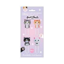 Clips Decorados Tilibra Purrfect Cats 353957 4 Unidades