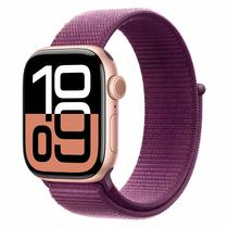 Apple Watch Series 10 MWWK3LW/A Caixa de Aluminio 42MM Rose - Loop Esportiva Roxo s/L