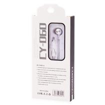 Fone de Ouvido com Fio CY-060 Stereo Earphones Aux 3.5MM - Branco