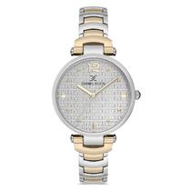 Relogio Analogico Feminino Daniel Klein DK.1.12751-2 Premium Ladies / Pulseira de Aco Inoxidavel - Prata/Dourado