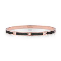 Pulseira Feminina Freelook FRJ.3.3002-3 de Aco Inoxidavel - Rosa Ouro e Preto