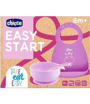 Chicco Nursery Set de Comida Silicona Pink Detalles En El Producto 6M+ Rosa