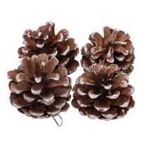 Pinheiros Natal Pontas Brancas 6CM (4U)