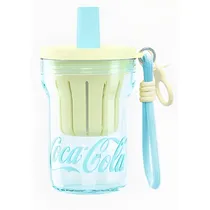 Copo Nonoo Coca-Cola NP510P1 com Canudo e Filtro - Azul/Amarelo 510ML