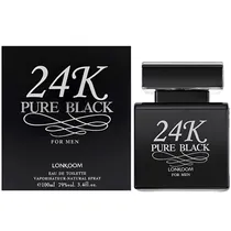 Perfume Lonkoom 24K Pure Black Edp - Masculino 100ML