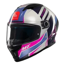 Capacete MT Helmets Stinger 2 Tron C8 - Fechado - Tamanho L - Gloss