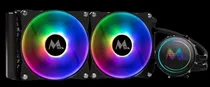 Cooler Cpu Water Mtek MWC-240 Liquid Argb, Preto, 240MM, Intel 115X/ 1200/ 1700/ 2011(V3)/ 2066, AMD AM3+/ AM4/ AM5/ FM2+