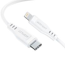 Cabo Acefast C3-01 USB-C para Lightning 30W 1.20 Metros - Branco